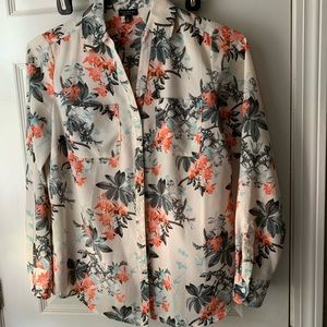 Flower print blouse.  Talbots
